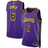 Pratico Elegante LeBron James Los Angeles Lakers Jordan Brand Unisex Swingman Jersey Statement Edition Purple
