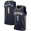 Splendido Trendy Gorgeous Zion Williamson New Orleans Pelicans Nike 2019 NBA Draft First Round Pick Swingman Jersey Navy Icon Edition/White