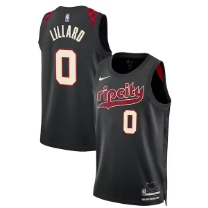 Raffinato Fascinante Bellissimo Damian Lillard Portland Trail Blazers Nike Unisex 2023/24 Swingman Jersey Black City Edition