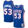 Splendido Moderno Darryl Dawkins Philadelphia 76ers 1976/77 Hardwood Classics Swingman Jersey Royal