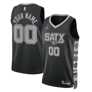 Raffinato Gorgeous Accattivante San Antonio Spurs Jordan Brand Unisex 2022/23 Swingman Custom Jersey Statement Edition Black