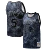 Moderno Vince Carter Toronto Raptors Hardwood Classics 1998/99 Tie Dye Swingman Jersey Black