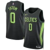 Stupendo Incantevole Jayson Tatum Boston Celtics Nike Unisex 2024/25 Swingman Player Jersey City Edition Black