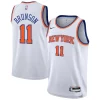 Attraente Jalen Brunson New York Knicks Nike Youth Association Swingman Jersey White
