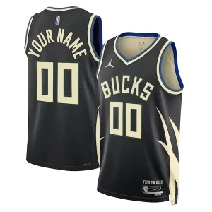 Lussuoso Ottimo Milwaukee Bucks Jordan Brand Unisex 2022/23 Swingman Custom Jersey Statement Edition Black