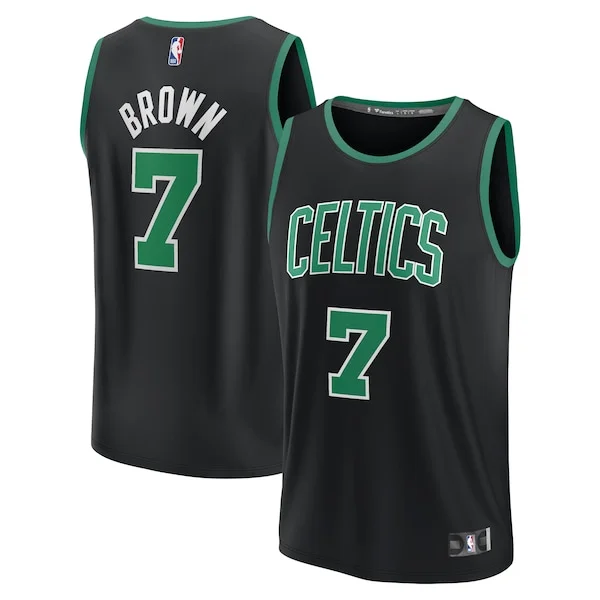 Fascinante Accattivante Comodo Jaylen Brown Boston Celtics Youth Fast Break Replica Player Jersey Statement Edition Black