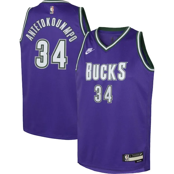 Ottimo Pratico Incantevole Giannis Antetokounmpo Milwaukee Bucks Nike Youth 2022/23 Swingman Jersey Purple Classic Edition