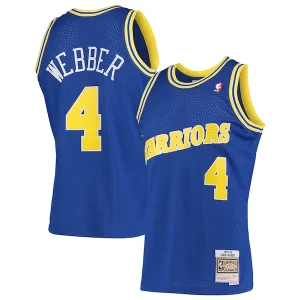 Eccezionale Chris Webber Golden State Warriors 1993/94 Hardwood Classics Swingman Jersey Royal