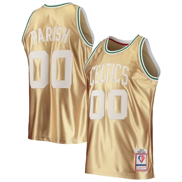 Cool Resistente Sofisticato Robert Parish Boston Celtics 75th Anniversary 1985/86 Hardwood Classics Swingman Jersey Gold