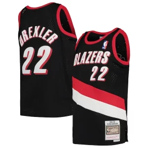 Raffinato Fascinante Clyde Drexler Portland Trail Blazers Youth 1991/92 Hardwood Classics Swingman Jersey Black