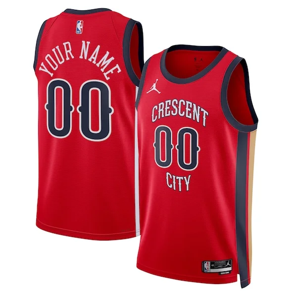 Elegante Carino New Orleans Pelicans Jordan Brand Unisex Swingman Custom Jersey Red Statement Edition