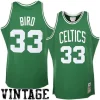 Elegante Pratico Ottimo Larry Bird Boston Celtics 1985/86 Hardwood Classics Authentic Jersey Kelly Green