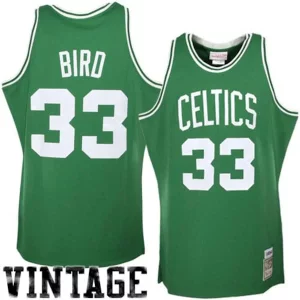 Elegante Pratico Ottimo Larry Bird Boston Celtics 1985/86 Hardwood Classics Authentic Jersey Kelly Green