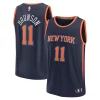 Carino Versatile Splendido Jalen Brunson New York Knicks Youth Fast Break Replica Player Jersey Statement Edition Navy