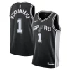 Raffinato Duraturo Victor Wembanyama San Antonio Spurs Nike Youth 2023 NBA Draft First Round Pick Swingman Jersey Icon Edition Black