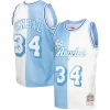Prestigioso Resistente Bellissimo Shaquille O'Neal Los Angeles Lakers Hardwood Classics 1996/97 Split Swingman Jersey Powder Blue/White