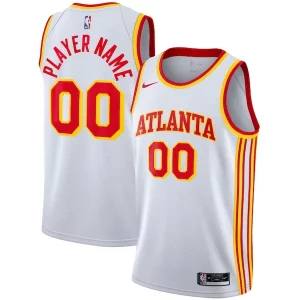 Robusto Fantastico Moderno Atlanta Hawks Nike 2020/21 Swingman Custom Jersey Association Edition White