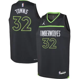 Sofisticato Resistente Karl Anthony Towns Minnesota Timberwolves Jordan Brand Youth Swingman Jersey Statement Edition Black
