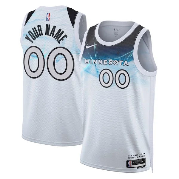 Stupendo Minnesota Timberwolves Nike Unisex 2024/25 Custom Swingman Jersey City Edition White