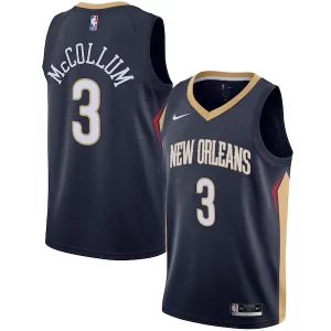 Magnifico Meraviglioso Elegante C.J. McCollum New Orleans Pelicans Nike Swingman Jersey Icon Edition Navy