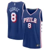 Elegante Paul George Philadelphia 76ers Fast Break Replica Player Jersey Icon Edition Royal