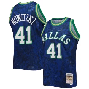 Duraturo Sofisticato Robusto Dirk Nowitzki Dallas Mavericks Hardwood Classics 1998/99 Lunar New Year Swingman Jersey Blue