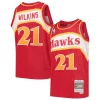 Gorgeous Dominique Wilkins Atlanta Hawks Youth 1986/87 Hardwood Classics Swingman Throwback Jersey Red