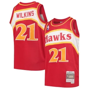 Gorgeous Dominique Wilkins Atlanta Hawks Youth 1986/87 Hardwood Classics Swingman Throwback Jersey Red