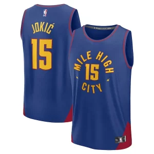 Fantastico Raffinato Nikola Jokic Denver Nuggets Youth Fast Break Replica Player Jersey Statement Edition Blue
