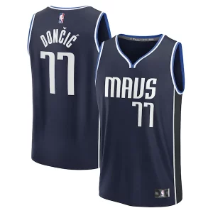 Resistente Lussuoso Luka Dončić Dallas Mavericks Men's Fast Break Player Jersey Statement Edition Navy