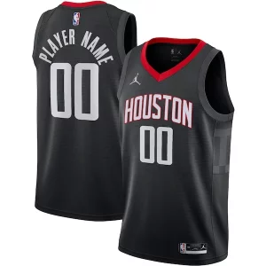 Accattivante Pratico Houston Rockets Jordan Brand Swingman Custom Jersey Statement Edition Black