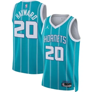 Versatile Gordon Hayward Charlotte Hornets Jordan Brand Unisex Swingman Jersey Icon Edition Teal