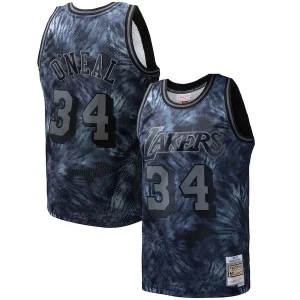 Classico Delizioso Trendy Shaquille O'Neal Los Angeles Lakers Hardwood Classics 1996/97 Tie Dye Swingman Jersey Black