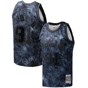 Ottimo Splendido Dennis Rodman Chicago Bulls Hardwood Classics 1995/96 Tie Dye Swingman Jersey Black