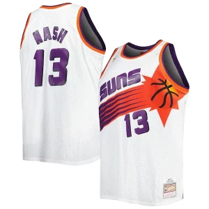 Eccezionale Steve Nash Phoenix Suns Big & Tall Hardwood Classics 1996/97 Swingman Jersey White/Black
