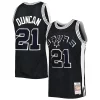 Attraente Magnifico Lussuoso Tim Duncan San Antonio Spurs 1998/99 Hardwood Classics Off Court Swingman Jersey Black