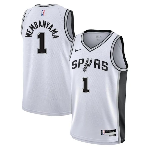 Elegante Victor Wembanyama San Antonio Spurs Nike Youth Swingman Jersey Association Edition White