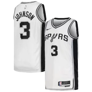 Eccezionale Keldon Johnson San Antonio Spurs Nike Unisex Swingman Jersey Association Edition White/Black