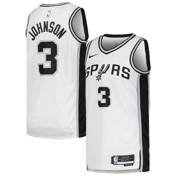 Eccezionale Keldon Johnson San Antonio Spurs Nike Unisex Swingman Jersey Association Edition White/Black