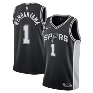 Fantastico Lussuoso Victor Wembanyama San Antonio Spurs Nike Youth Swingman Jersey Icon Edition Black