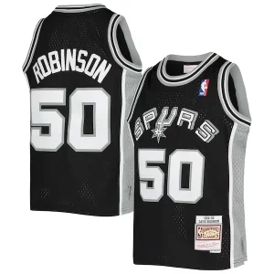 Meraviglioso David Robinson San Antonio Spurs Youth 1998/99 Hardwood Classics Swingman Jersey Black