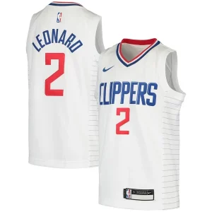 Fascinante Incantevole Versatile Kawhi Leonard LA Clippers Nike Youth 2020/21 Swingman Jersey Association Edition White/Royal