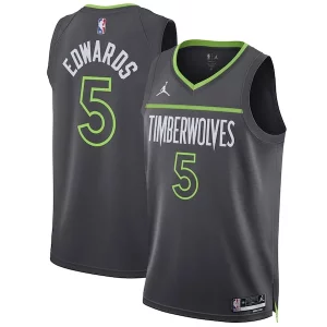 Duraturo Anthony Edwards Minnesota Timberwolves Jordan Brand Unisex Swingman Jersey Statement Edition Charcoal