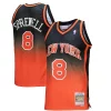 Meraviglioso Latrell Sprewell New York Knicks 1998/99 Hardwood Classics Fadeaway Swingman Player Jersey Orange/Black