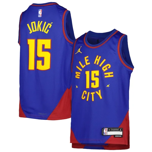 Accattivante Nikola Jokic Denver Nuggets Jordan Brand Youth Swingman Jersey Statement Edition Blue