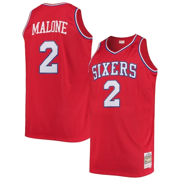 Moderno Accattivante Trendy Moses Malone Philadelphia 76ers 1982/83 Big & Tall Hardwood Classics Swingman Jersey Red