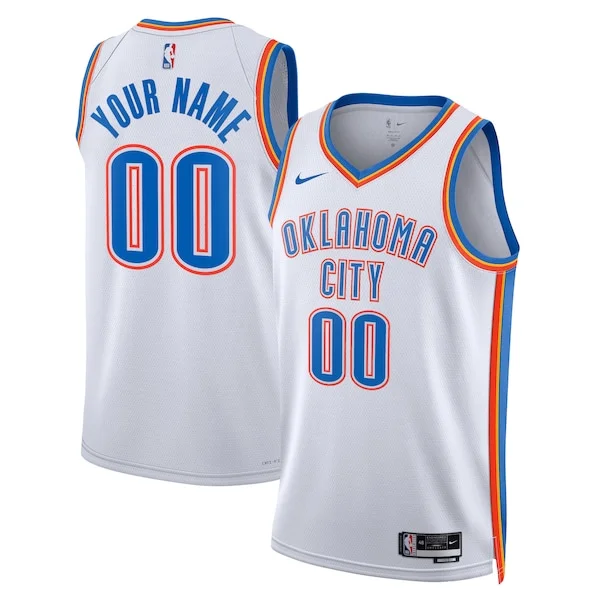 Fantastico Attraente Oklahoma City Thunder Nike Unisex Swingman Custom Jersey White Association Edition