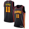Bellissimo Robusto Stupendo Trae Young Atlanta Hawks Jordan Brand Unisex Swingman Jersey Statement Edition Black