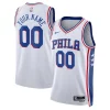 Eccezionale Lussuoso Moderno Philadelphia 76ers Nike Unisex 2022/23 Swingman Custom Jersey White Association Edition