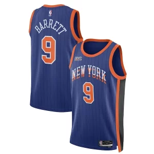 Attraente Comodo Incantevole RJ Barrett New York Knicks Nike Unisex 2023/24 Swingman Jersey Blue City Edition